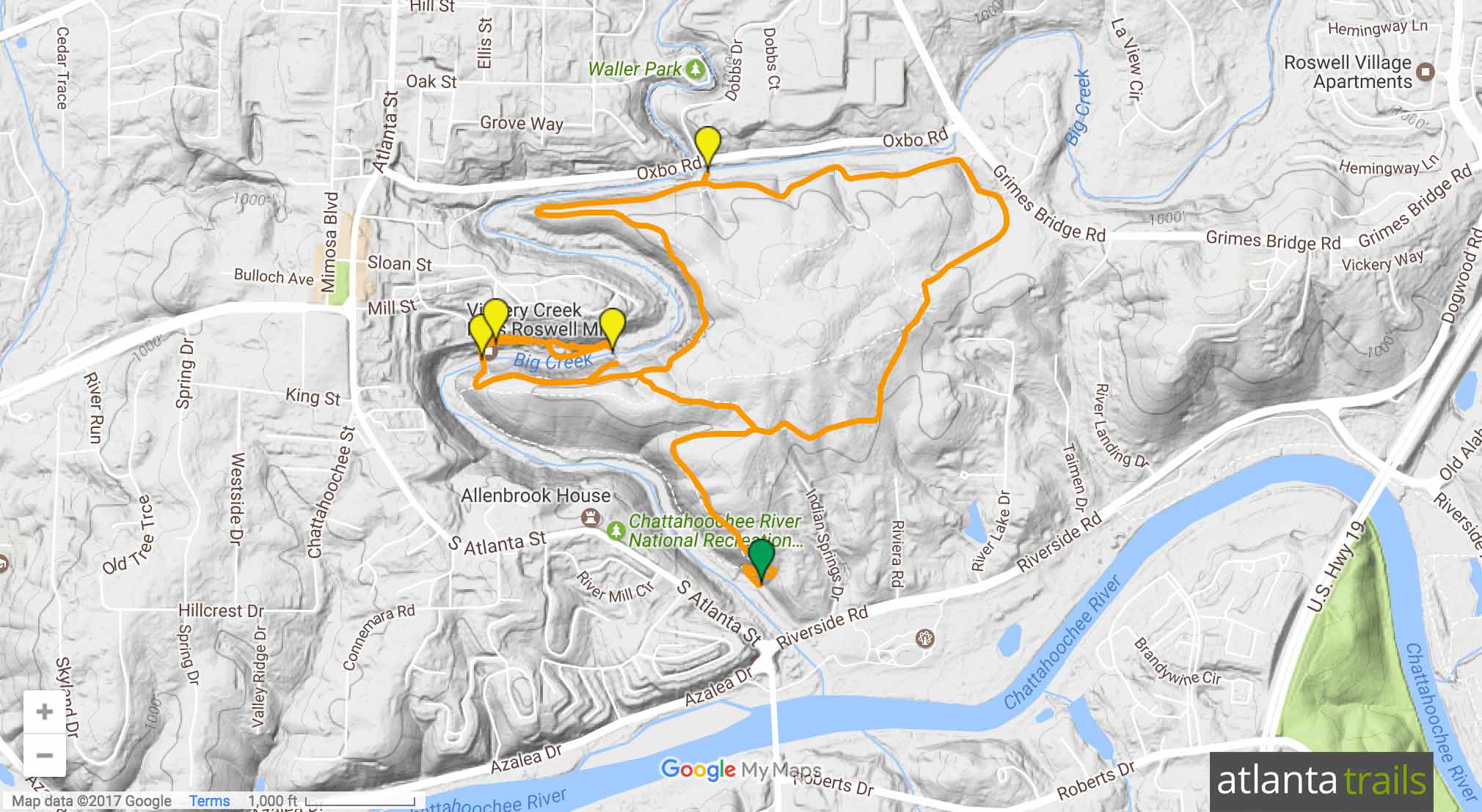 Vickery Creek Trail: Hiking &amp; Running in Roswell