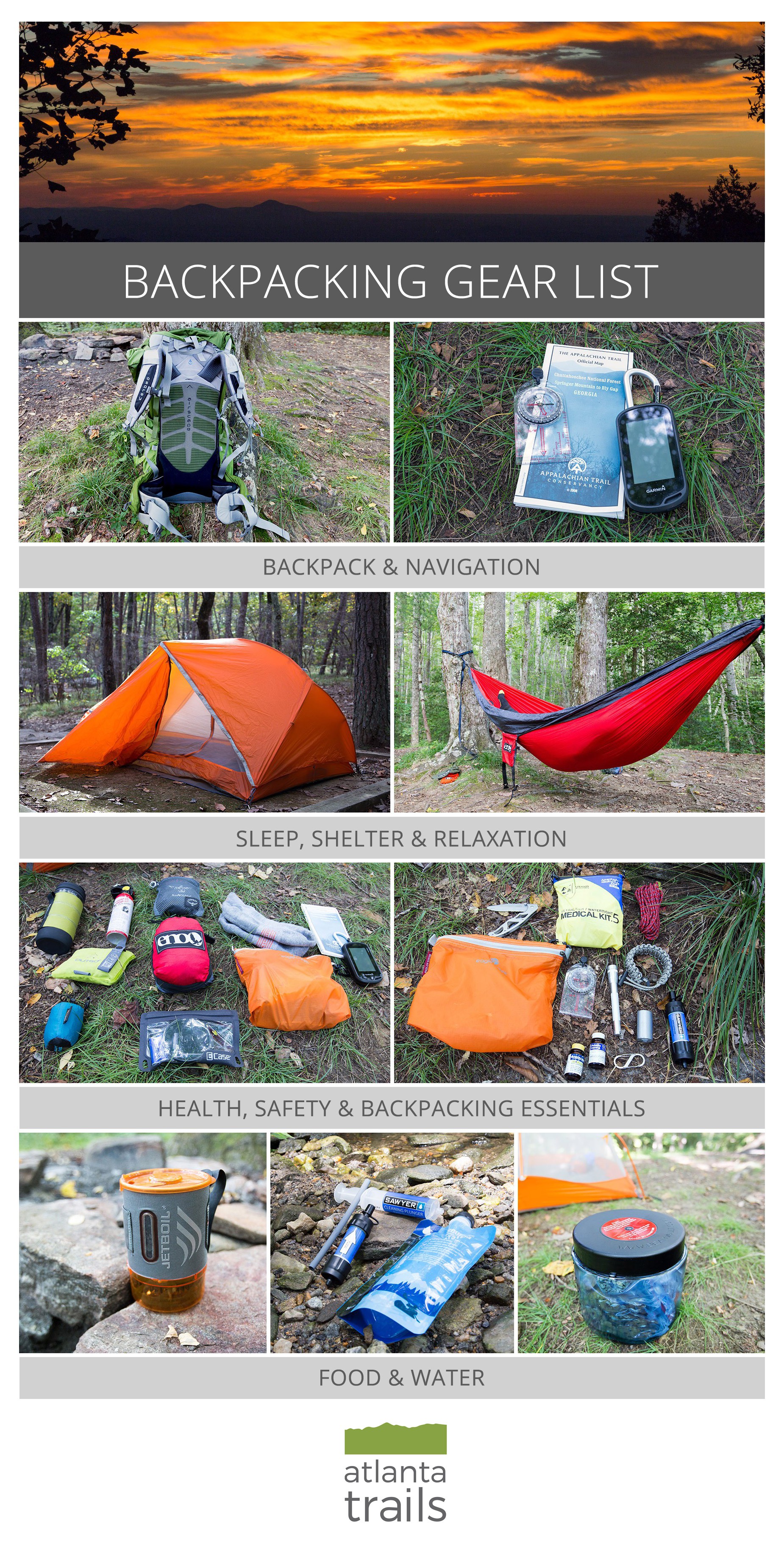 Backpacking Gear List trailful