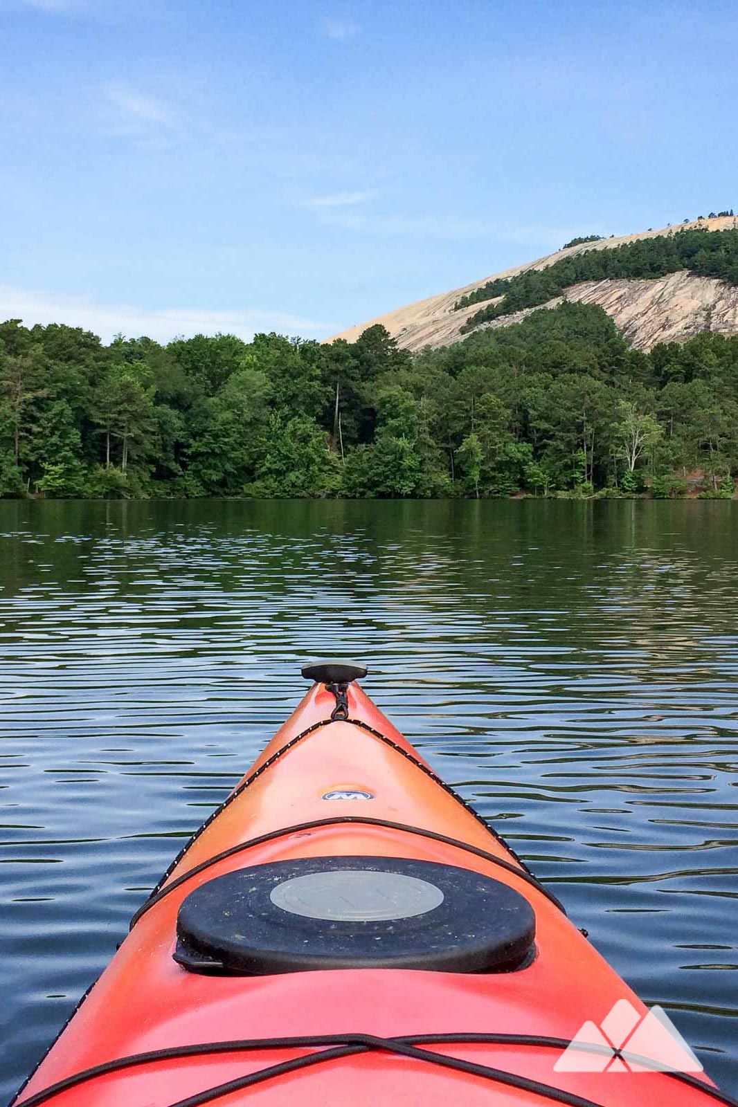 Kayaking Stone Mountain Lake in Atlanta