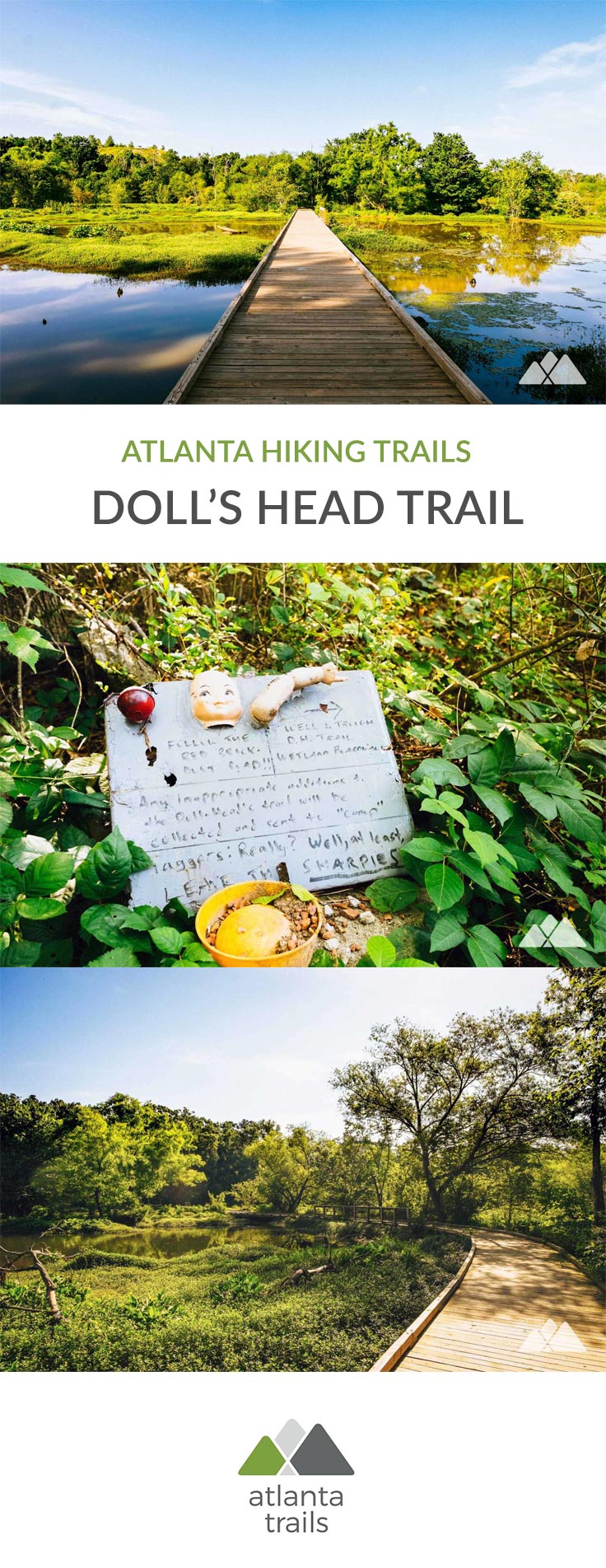 Doll's Head Trail at Constitution Lakes Park in Atlanta