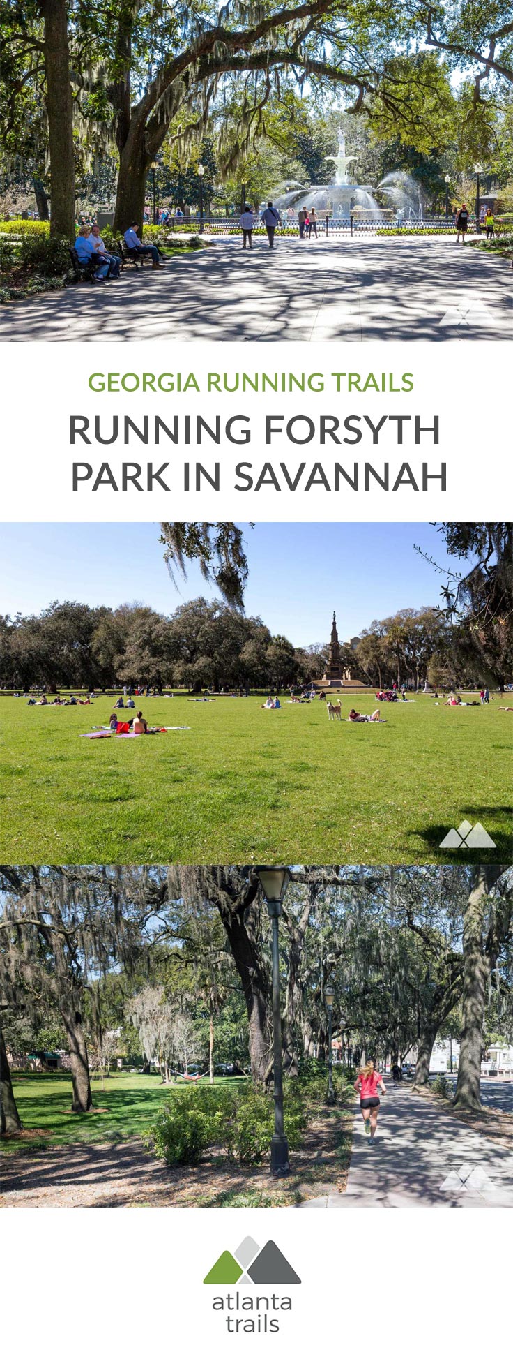 Forthsyth Park Savannah, GA top running routes