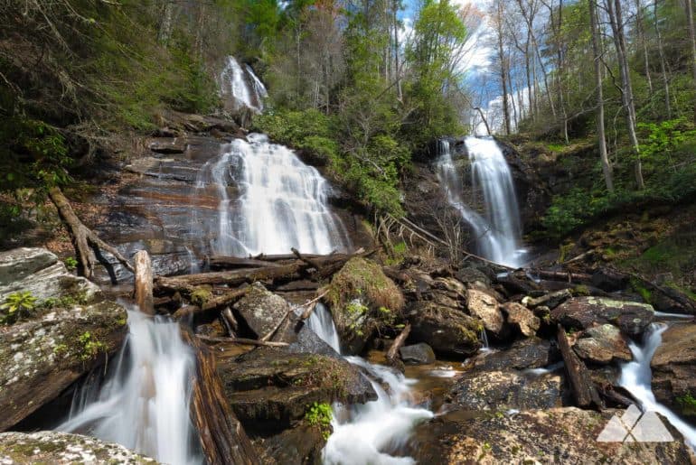 Anna Ruby Falls Trail in Helen, GA