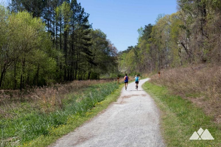 Cochran Shoals Trail: running at the Chattahoochee River in Atlanta