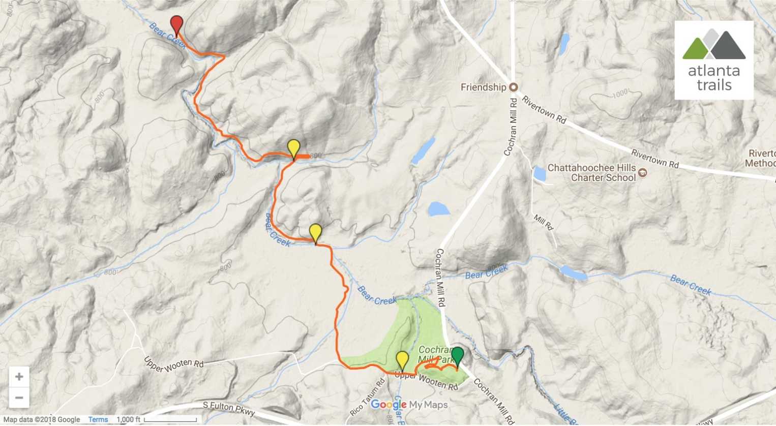 Cochran Mill Park Hiking the Henry Mill Falls Trail