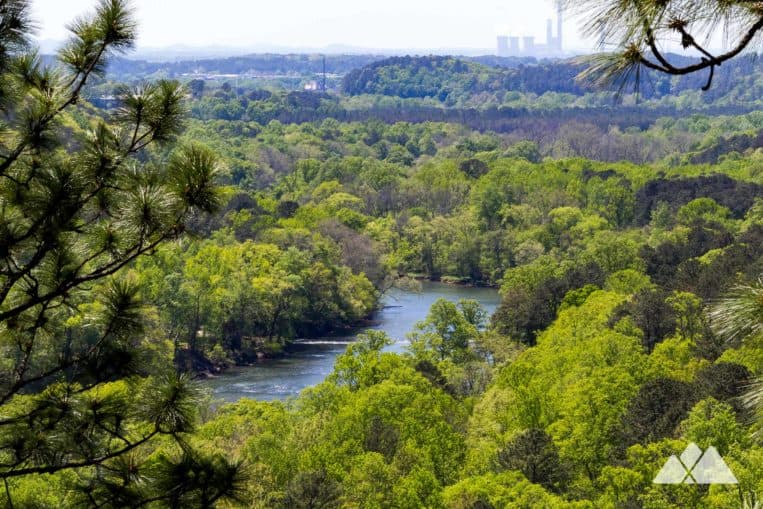 Hike the Laurel Ridge Trail to beautiful views of the Etowah River, Cooper's Furnace and Allatoona Lake just north of Atlanta, GA