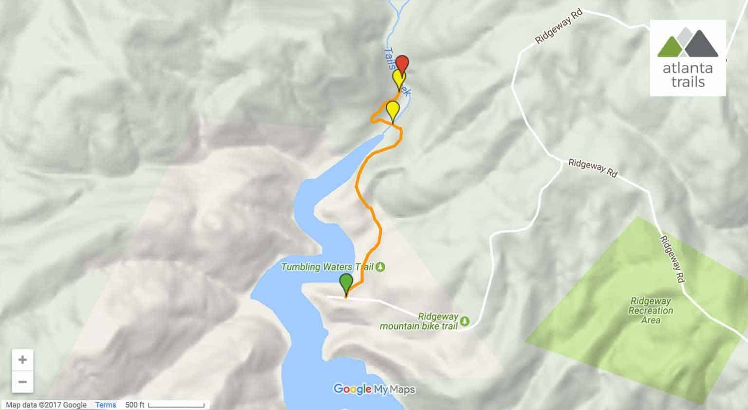 Carters Lake Tumbling Waters Nature Trail Atlanta Trails