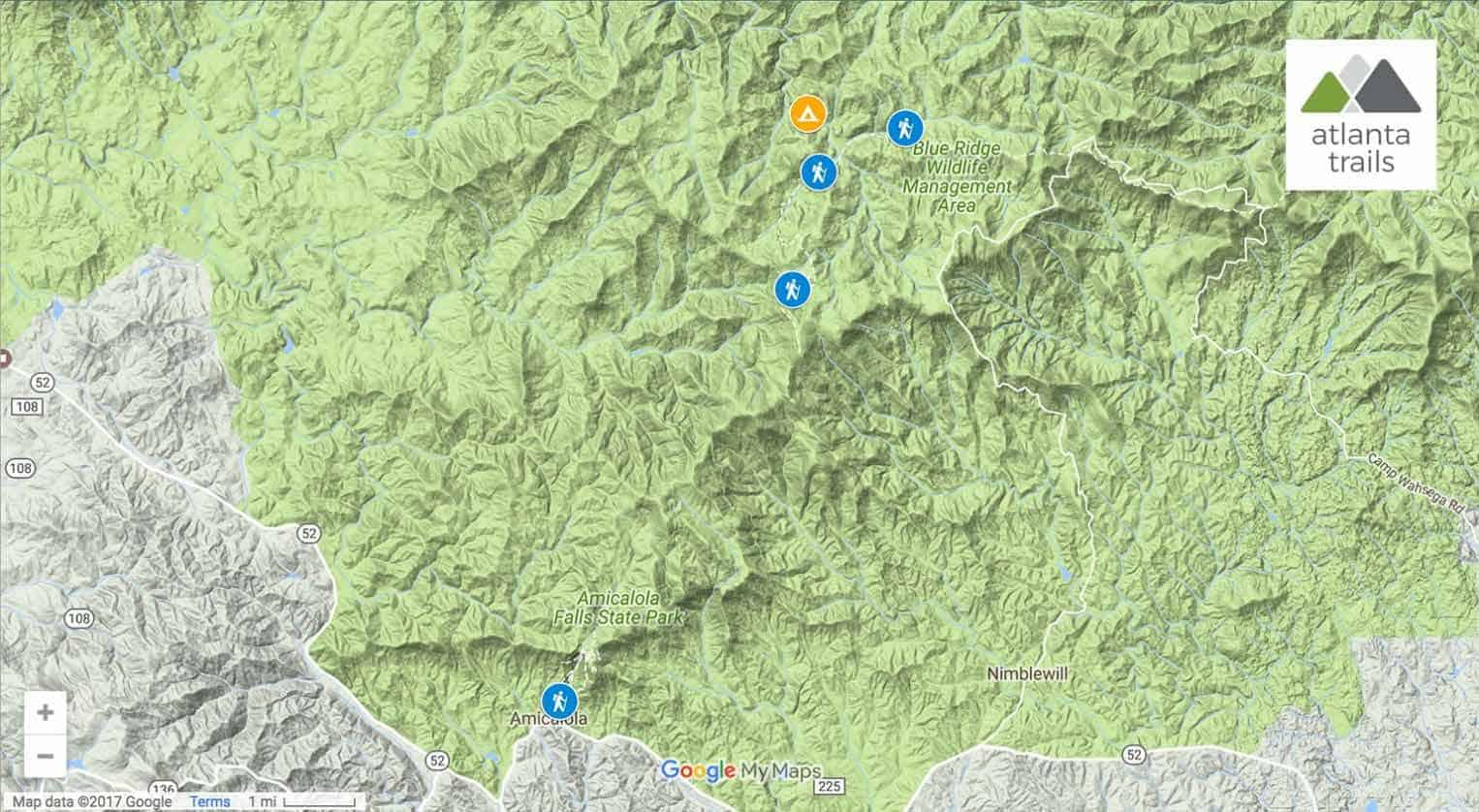 Three Forks Camping at the Appalachian Trail Atlanta Trails