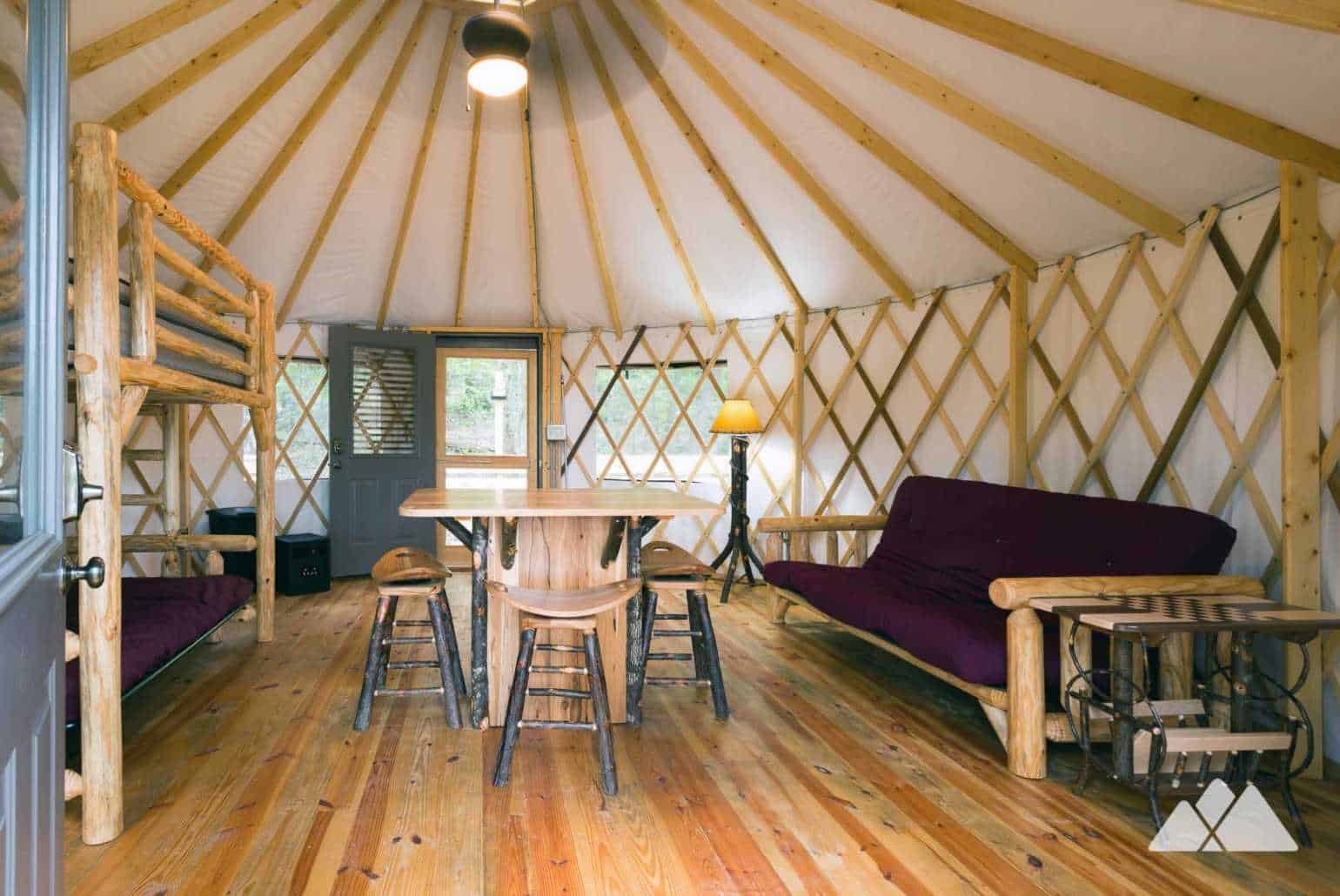 Yurt camping at Sweetwater Creek State Park Atlanta Trails