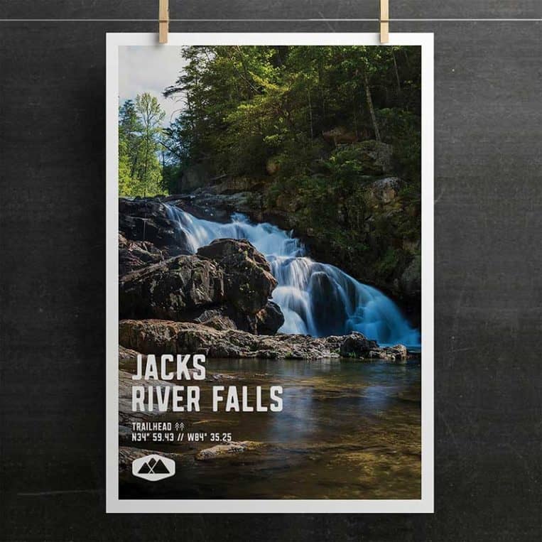 Atlanta Trails Jacks River Falls Poster