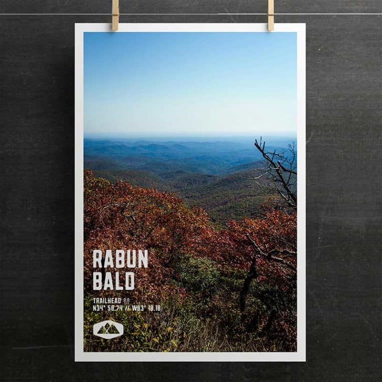 Atlanta Trails Rabun Bald Poster