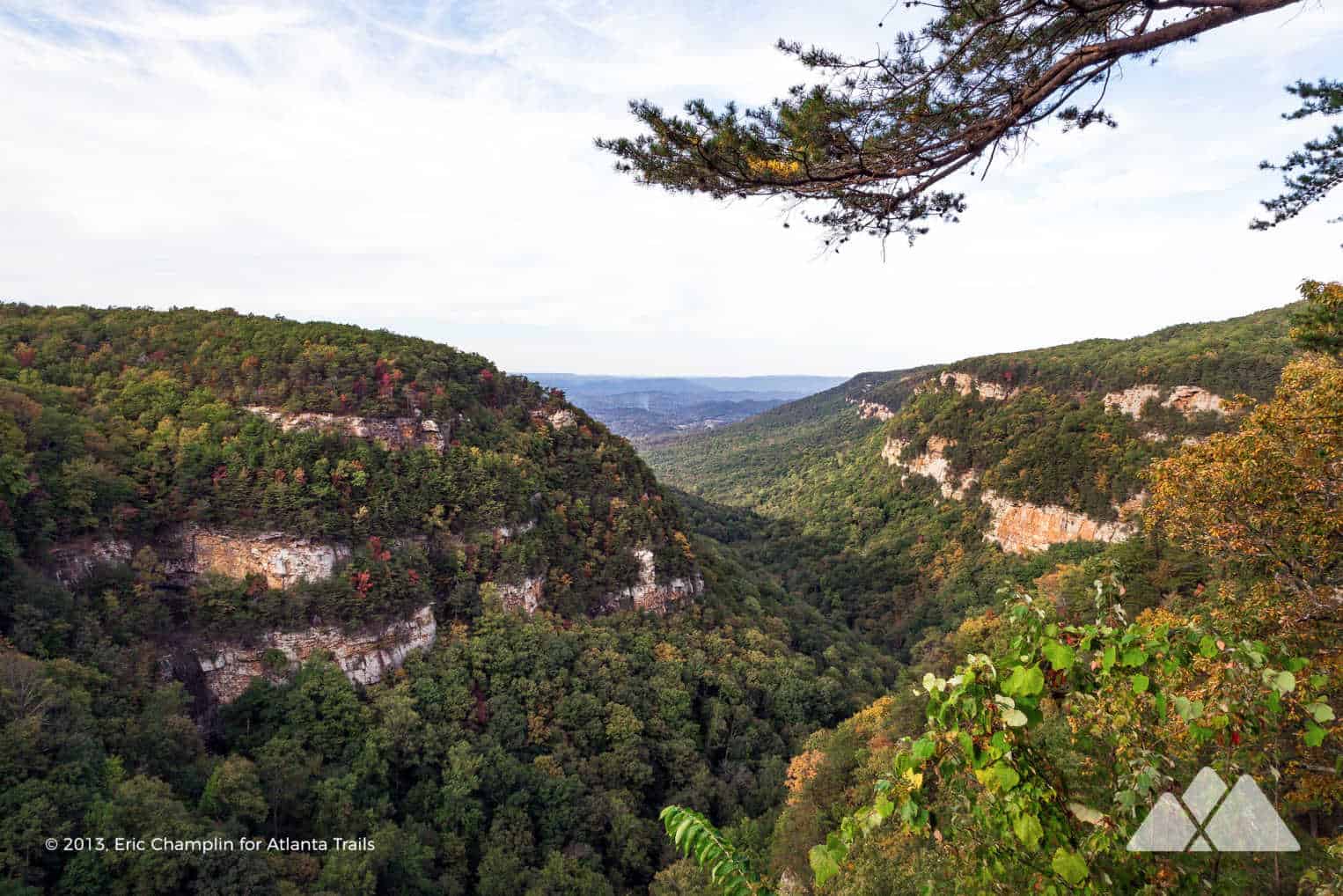 Cloudland Canyon State Park top hikes and campsites Atlanta Trails
