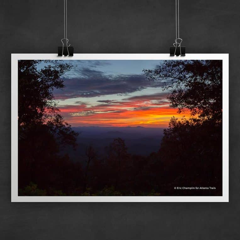 Atlanta Trails Hike Inn Sunrise Photo Art Print