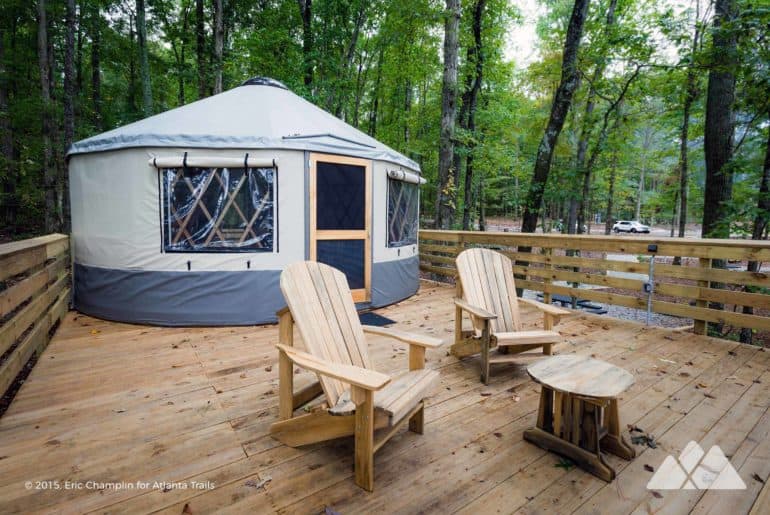 Sweetwater Creek State Park Yurt Camping near Atlanta