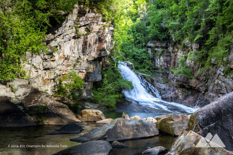 Hike to up-close views of the Hurricane Falls waterfall deep in the depths of Georgia's Tallulah Gorge