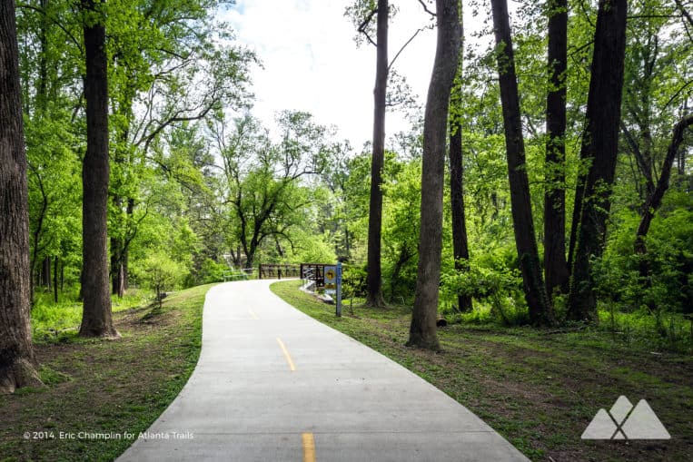 Top running trails in Atlanta: run a scenic mile at Tanyard Creek Park on the Northside BeltLine Trail