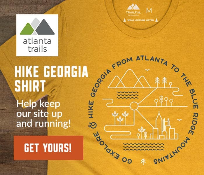 Atlanta Trails Go Explore & Hike Georgia Shirt - Mustard